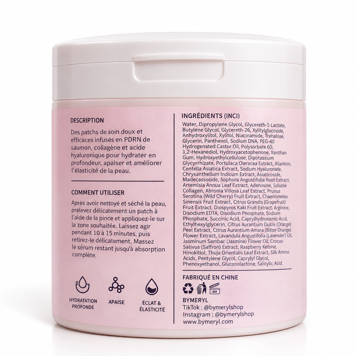 Patch hydratant raffermissant PDRN