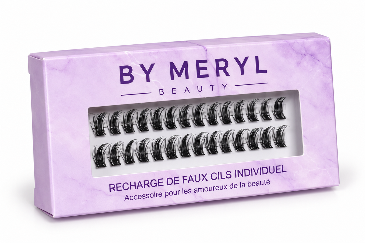 Recharge faux cils individuels pour boite 3 tiroirs
