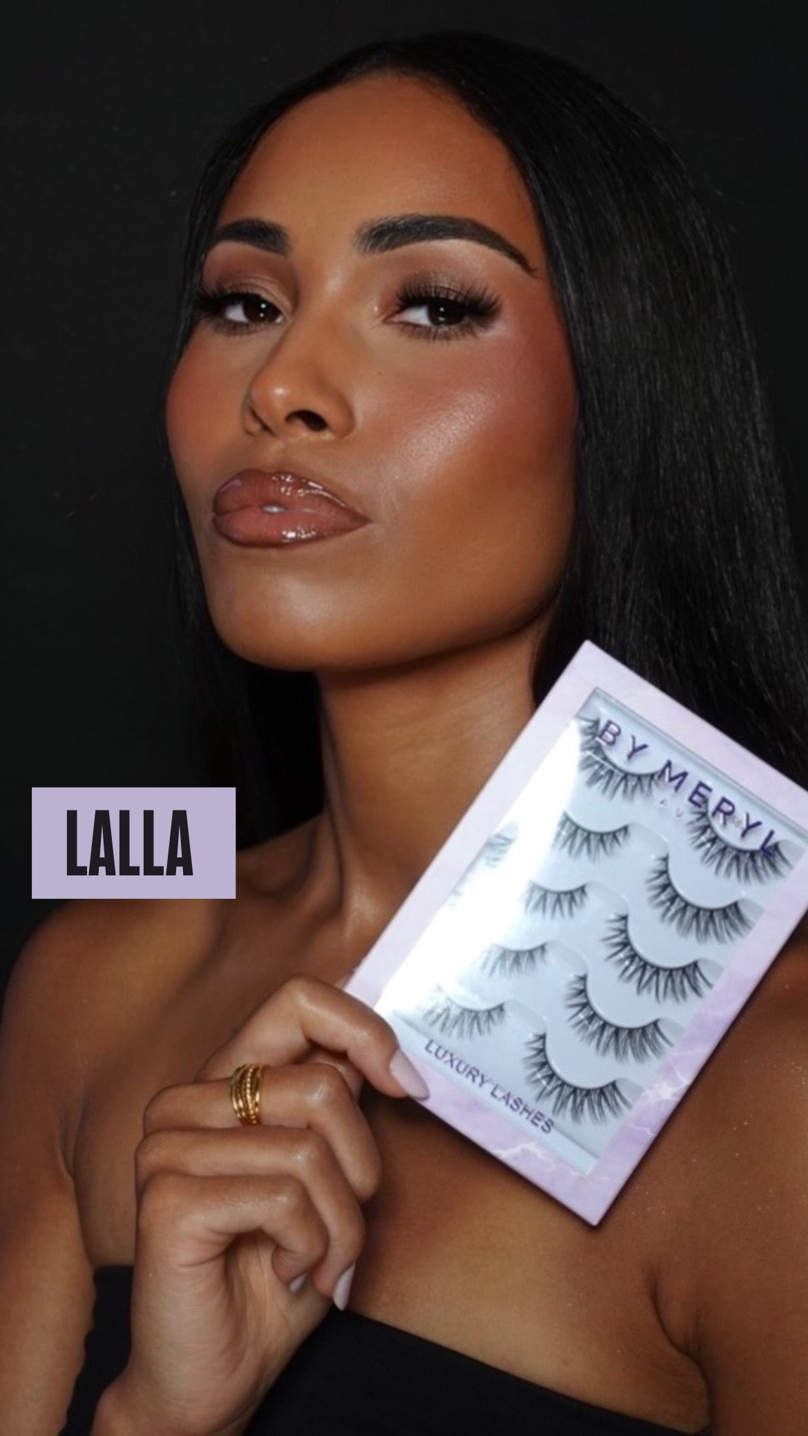 Boîte faux cils + 5 franges