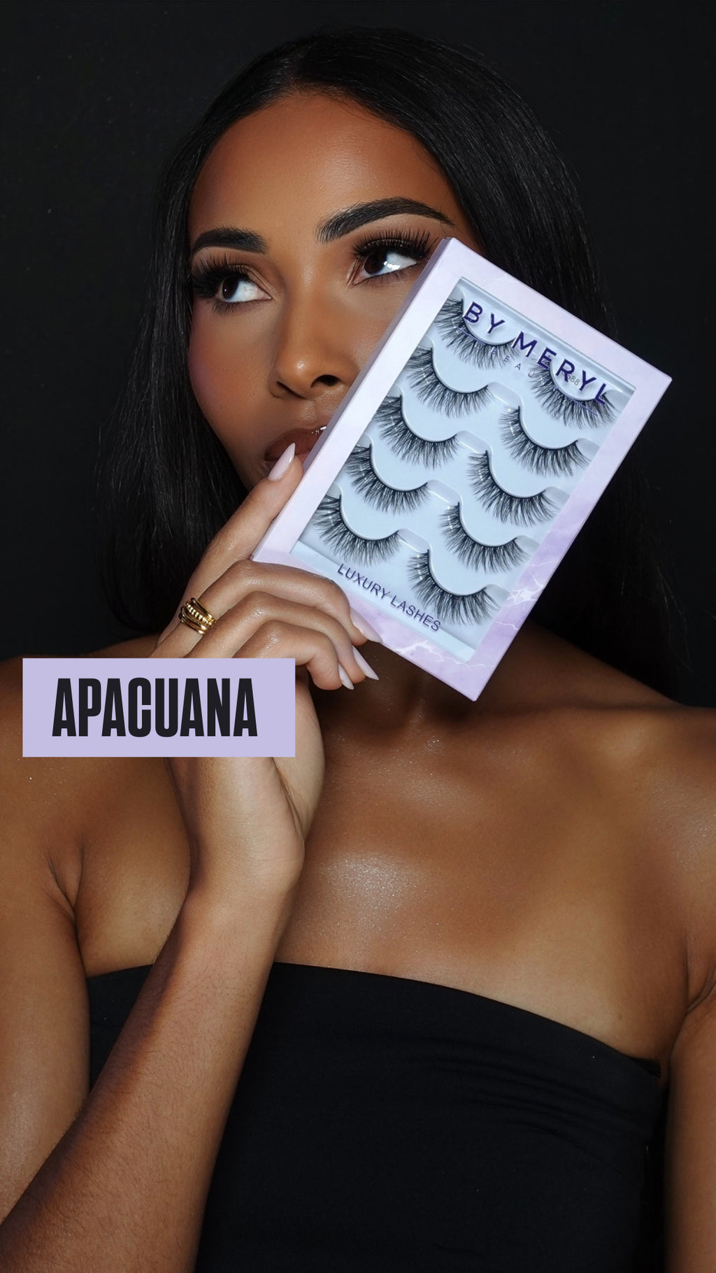 Boîte faux cils + 5 franges