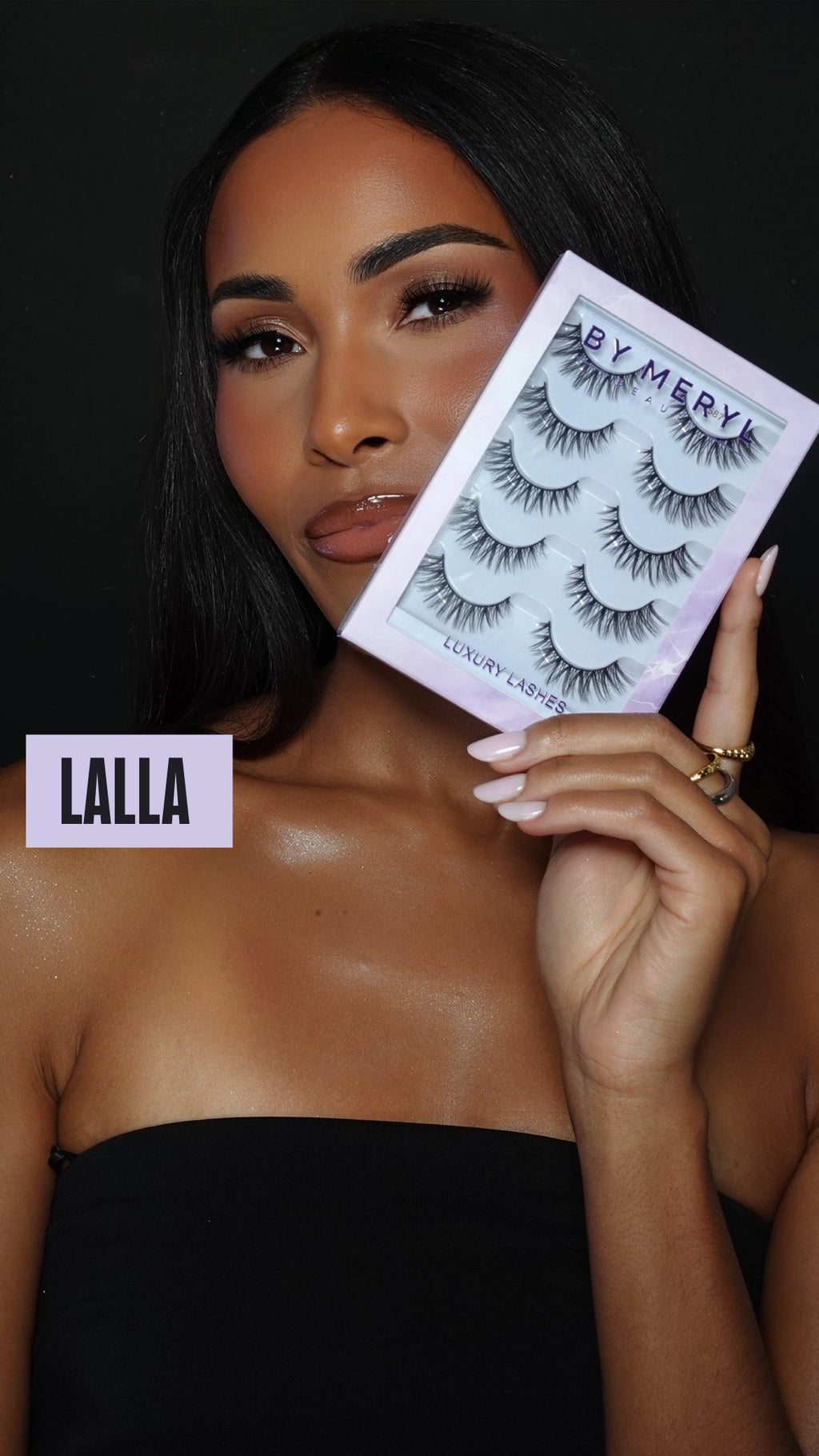 Boîte faux cils + 5 franges