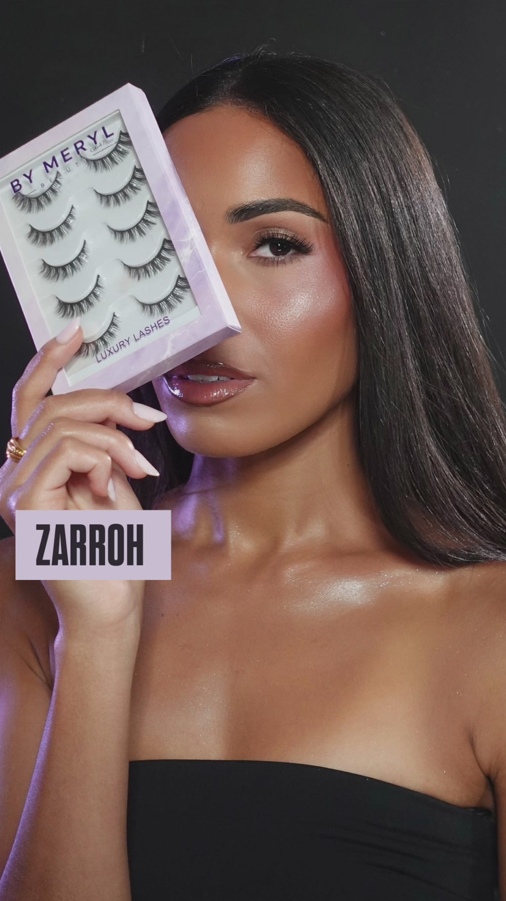 Boîte faux cils + 5 franges